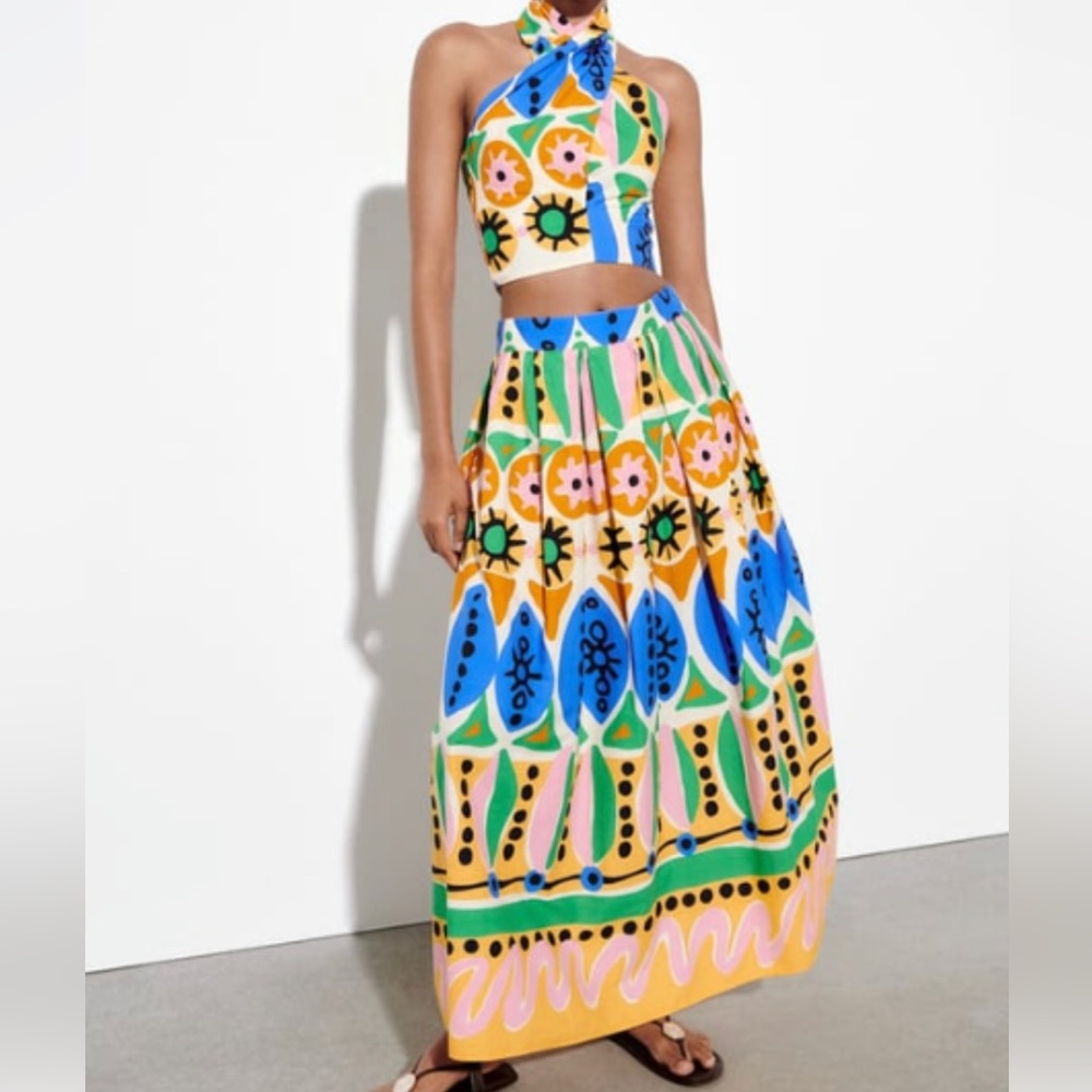 ZARA multicolored set- never worn